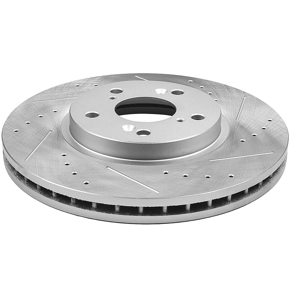 2003-2008 Honda Pilot Front 298.4mm Rear 311.1mm Brake Rotors and Pads Drilled