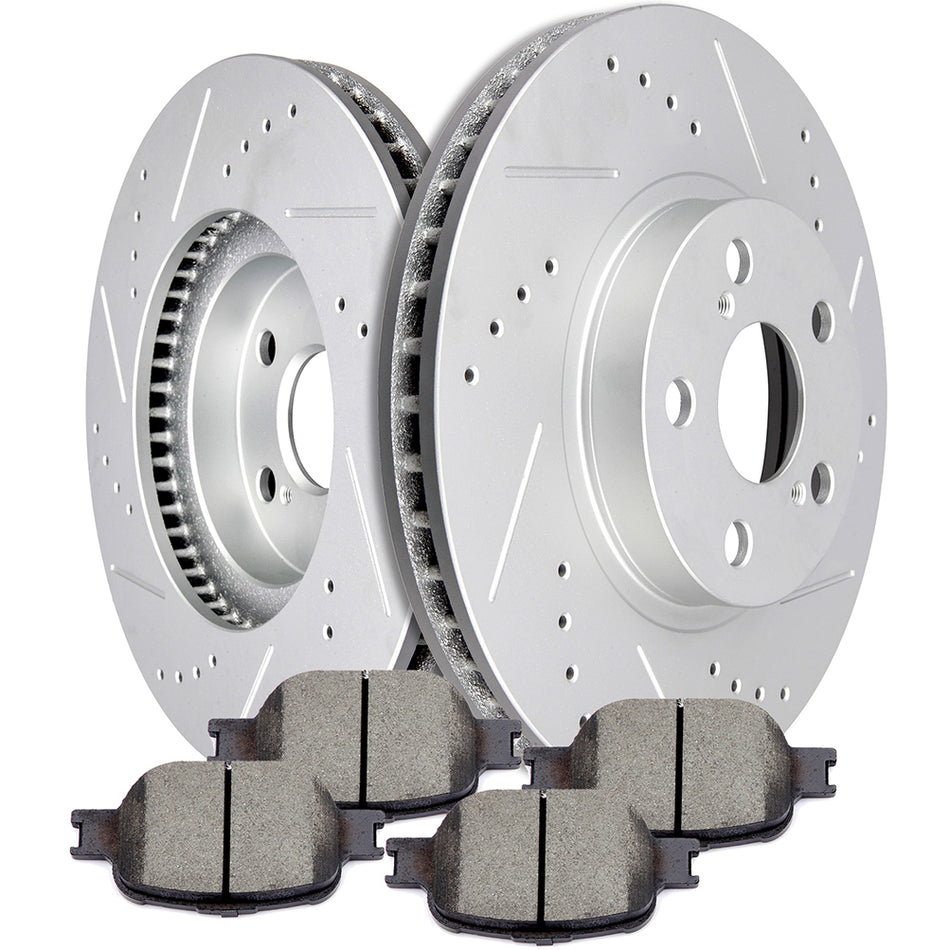 Ceramic Brake Pads And Rotors 10 Scion tC 00-05 Toyota Celica Front