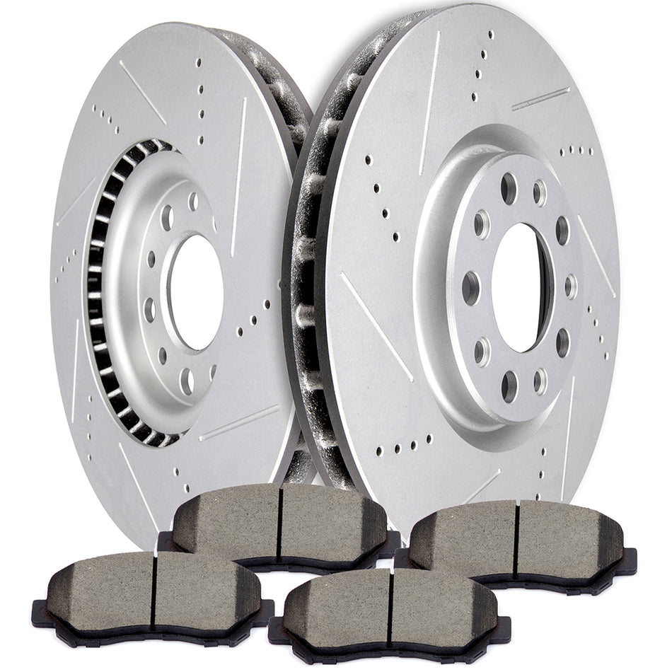 2013-2016 Dodge Dart Front Ceramic Brake Pads And Rotors