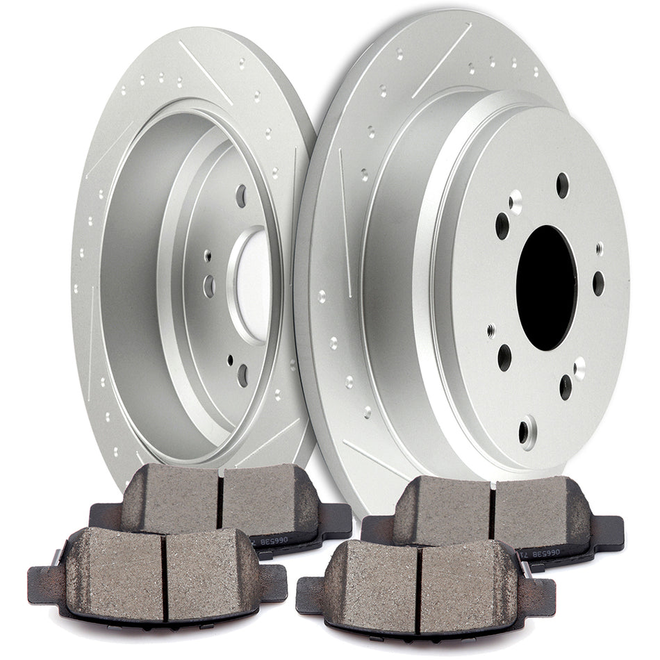 2005-2010 Honda Odyssey Ceramic Brake Pads And Rotors Rear