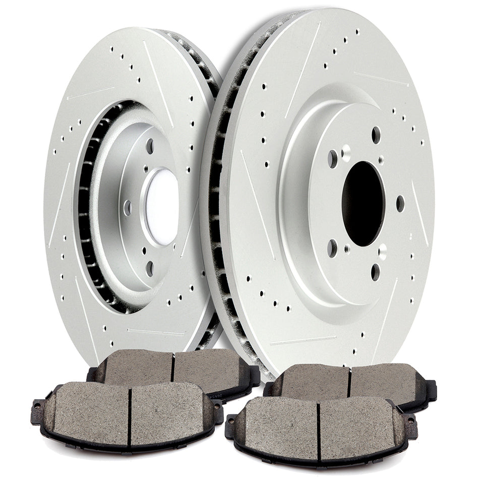 2011-2014 Honda Odyssey Front Ceramic Brake Pads And Rotors