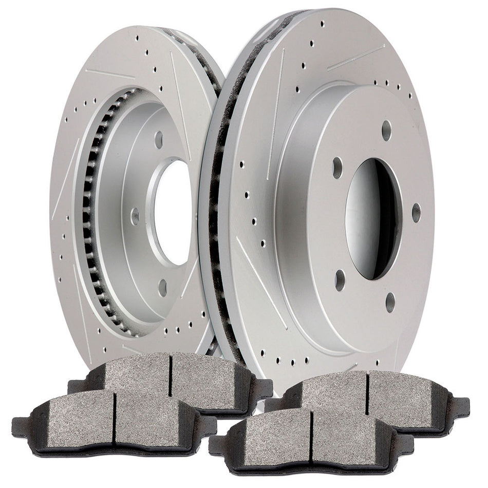1999-2004 Ford F-150 Ceramic Brake Pads And Rotors Front