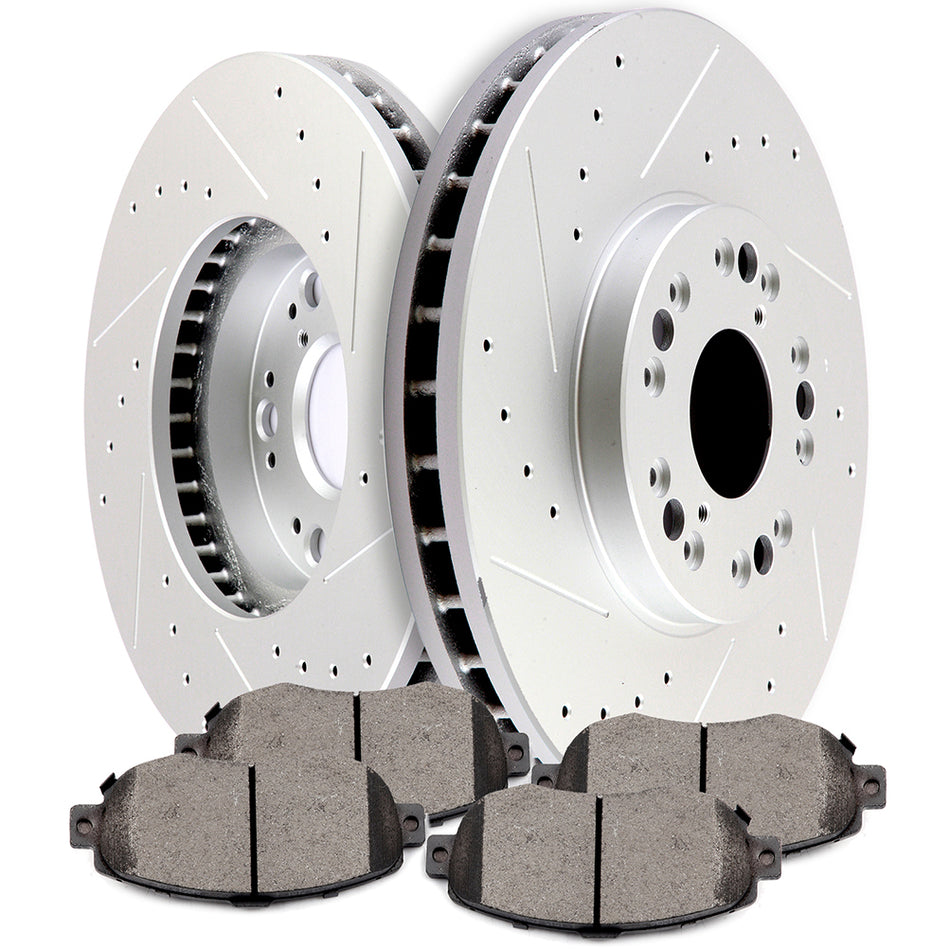 Brake Rotors & Ceramic Pads For 93-05 Lexus GS300 01-05 Lexus IS300 Front