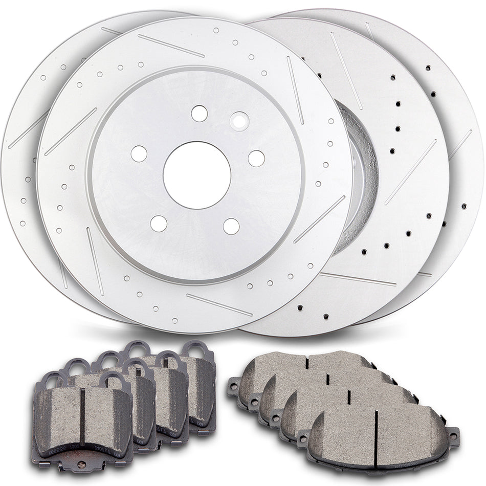 Ceramic Brake Pads & Rotors For 98-05 Lexus GS300 01-05 Lexus IS300