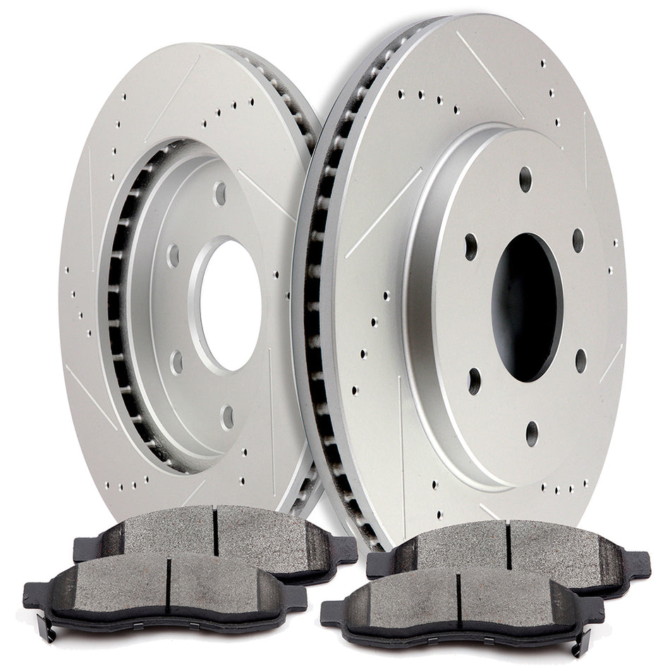 Ceramic Brake Pads And Rotor 04-05 INFINITI QX56 Nissan Titan Front