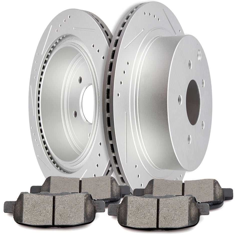 Ceramic Brake Pads And Rotors 03-18 Nissan Murano 13 INFINITI JX35 Rear