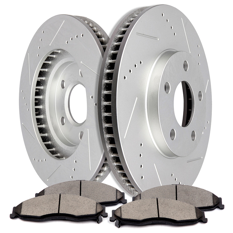 Brake Ceramic Pads And Rotors 98-02 Chevrolet Camaro 98-02 Pontiac Firebird Front 304.8mm 5Lugs 6Pcs