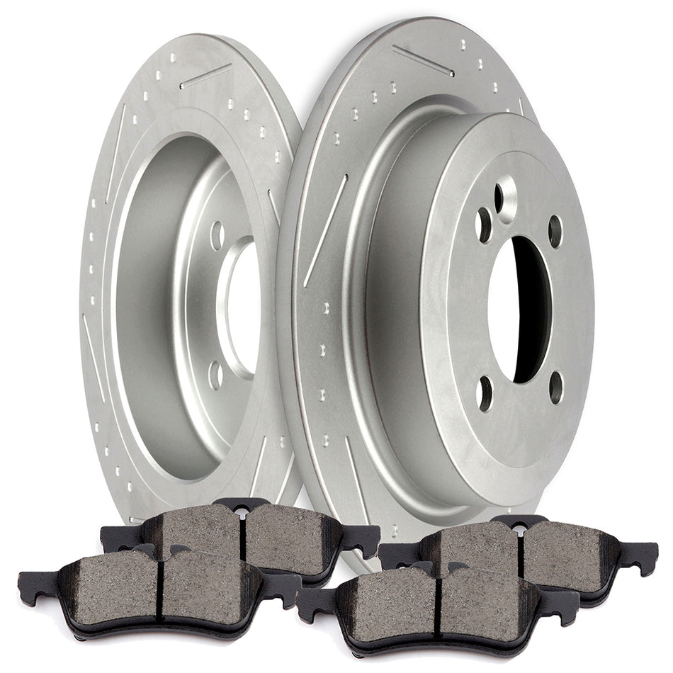 2002-2006 Mini Cooper Rear Ceramic Brake Pads And Rotors
