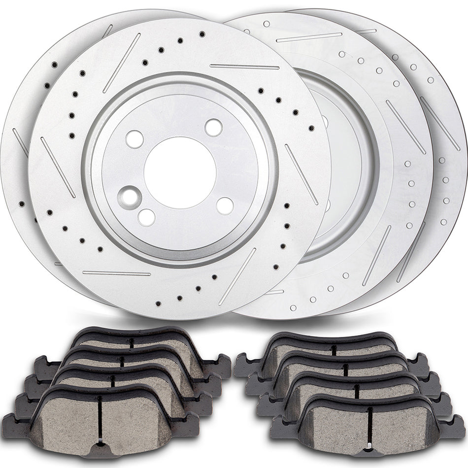 2002-2006 Mini Cooper Ceramic Brake Pads And Rotors Front Rear