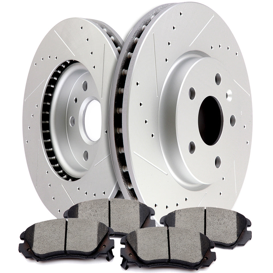 Brake Pads And Rotors 11-20 Hyundai Elantra 17-20 Kia Soul Front Ceramic