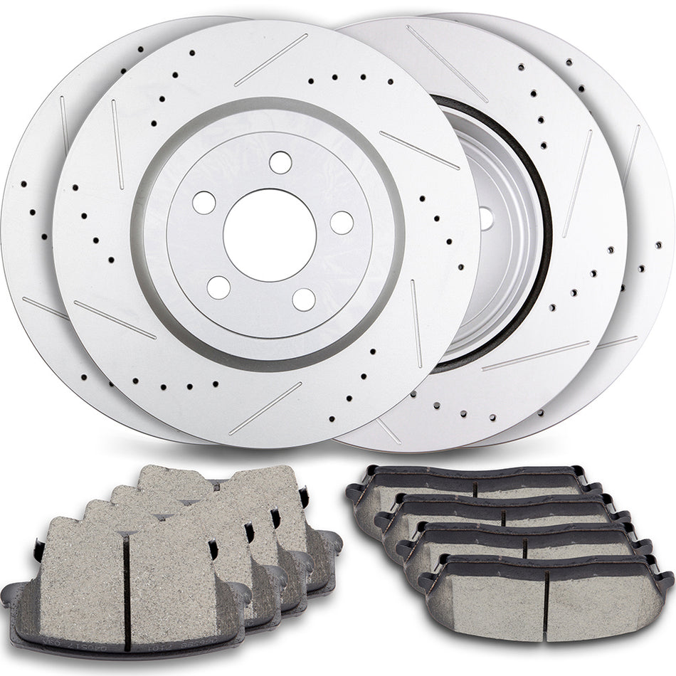 Ceramic Brake Pads & Rotors For 09-19 Dodge Challenger 06-19 Dodge Charger
