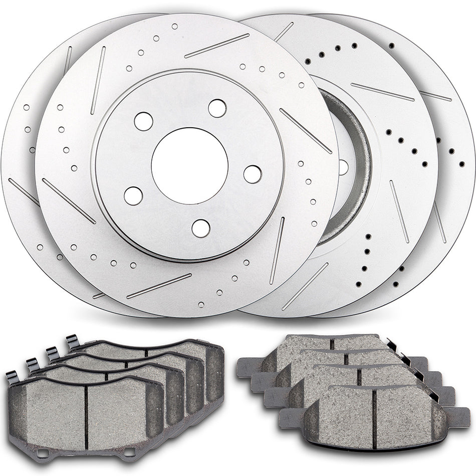 Ceramic Brake Pads & Rotors For 07 Chevrolet Cobalt 09-10 Chevrolet HHR