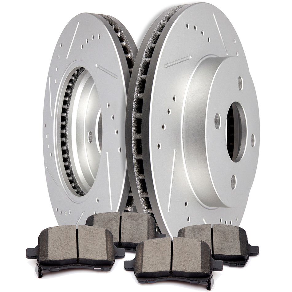 Front Brake Pads And Rotors For 05-08 Chevrolet Cobalt 04-07 Saturn Ion