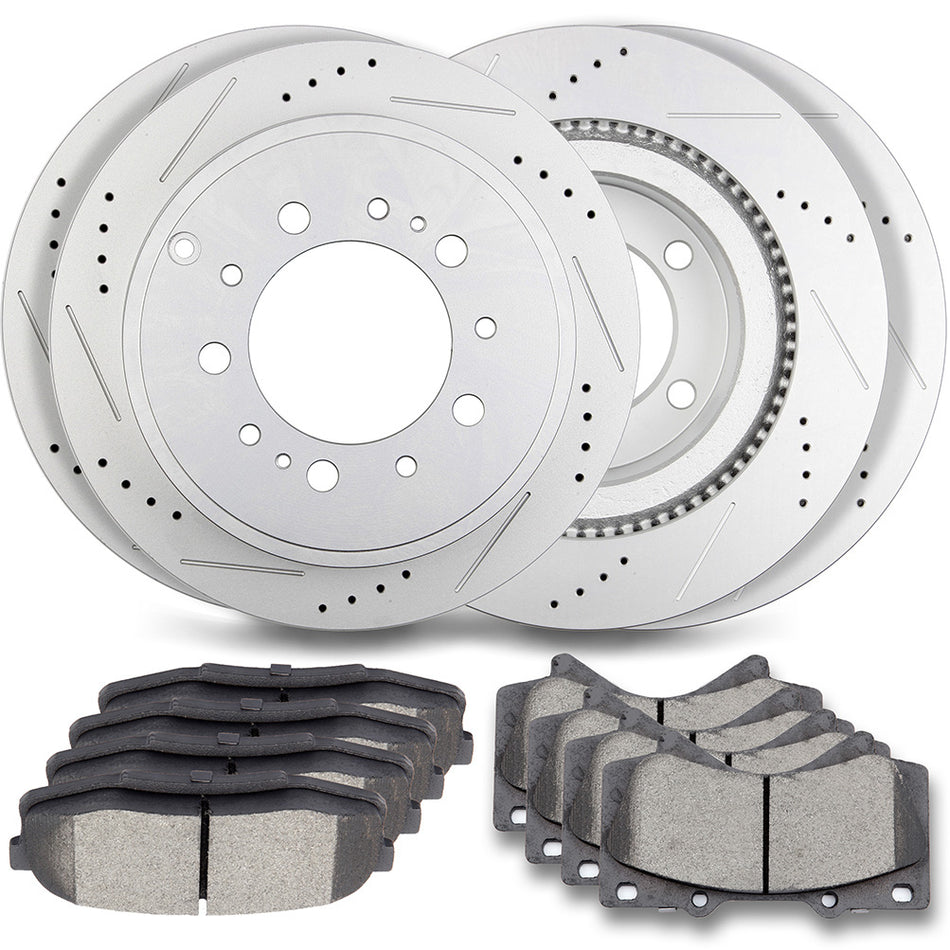 Ceramic Brake Pads And Rotors For 08-19 Toyota Sequoia 07-19 Toyota Tundra