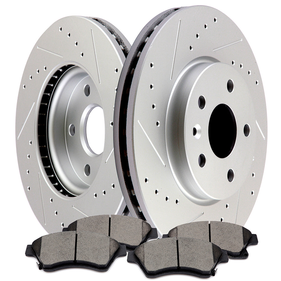 Brake Rotors Ceramic Pads For 11-15 Chevrolet Cruze 12-17 Chevrolet Sonic