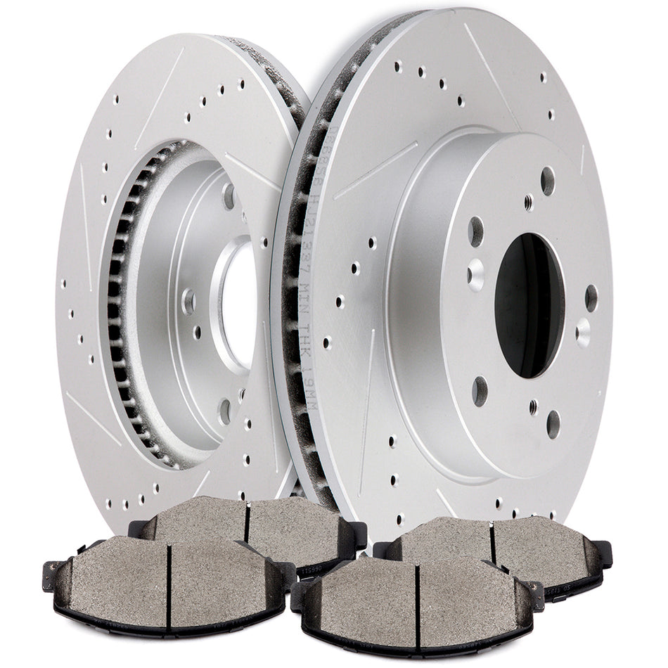 2013-2015 Honda Civic Front Ceramic Brake Pads And Rotors