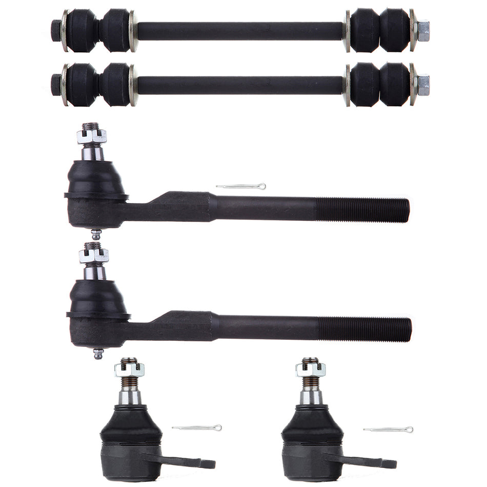 Front Upper Ball Joints Steering Sway Bar Tie Rod End For 00-02 Dodge Ram 2500 3500
