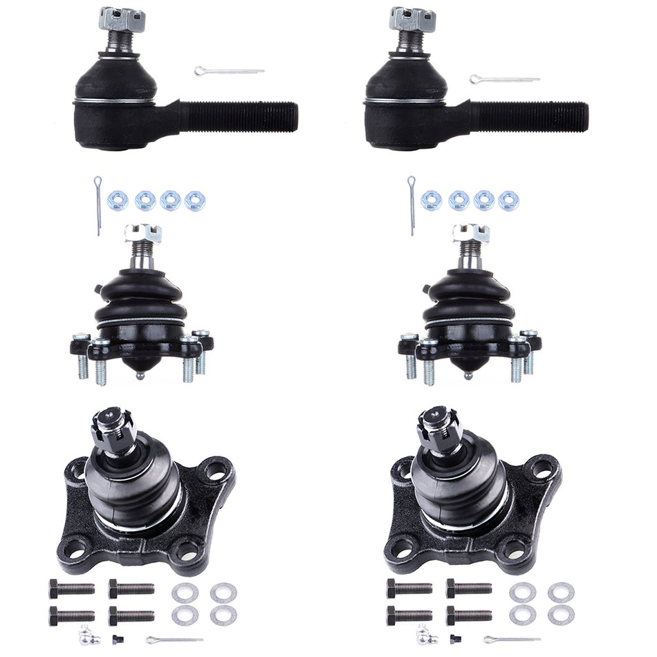 6set Suspension Ball Joint Tie Rod End Fits 86-98 Toyota T100 Pickup 4Runner 4WD