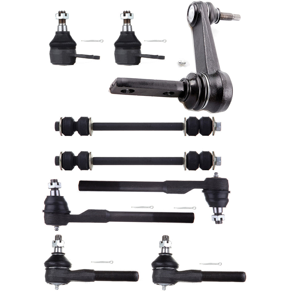 Complete Ball Joints Tie Rods Idler Arm Parts Fits 00-01 Dodge Ram 1500