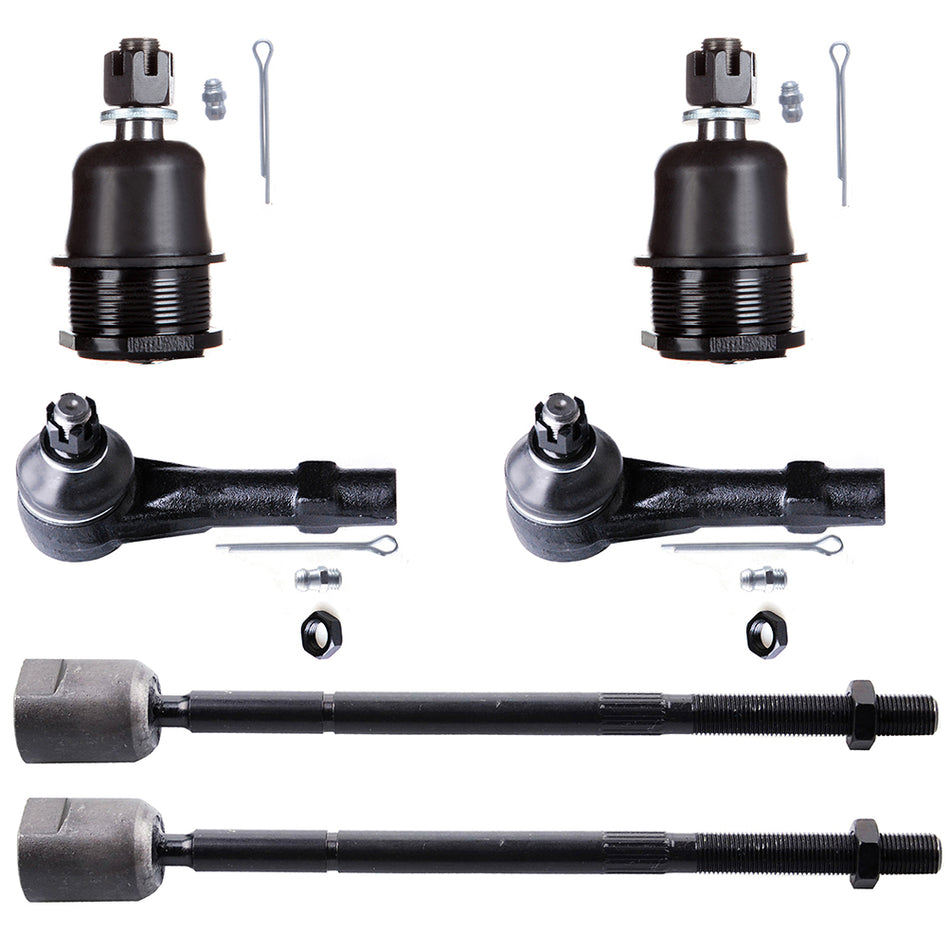 1991-1996 Dodge Dakota Ball Joints Steering Tie Rod End 6Pcs