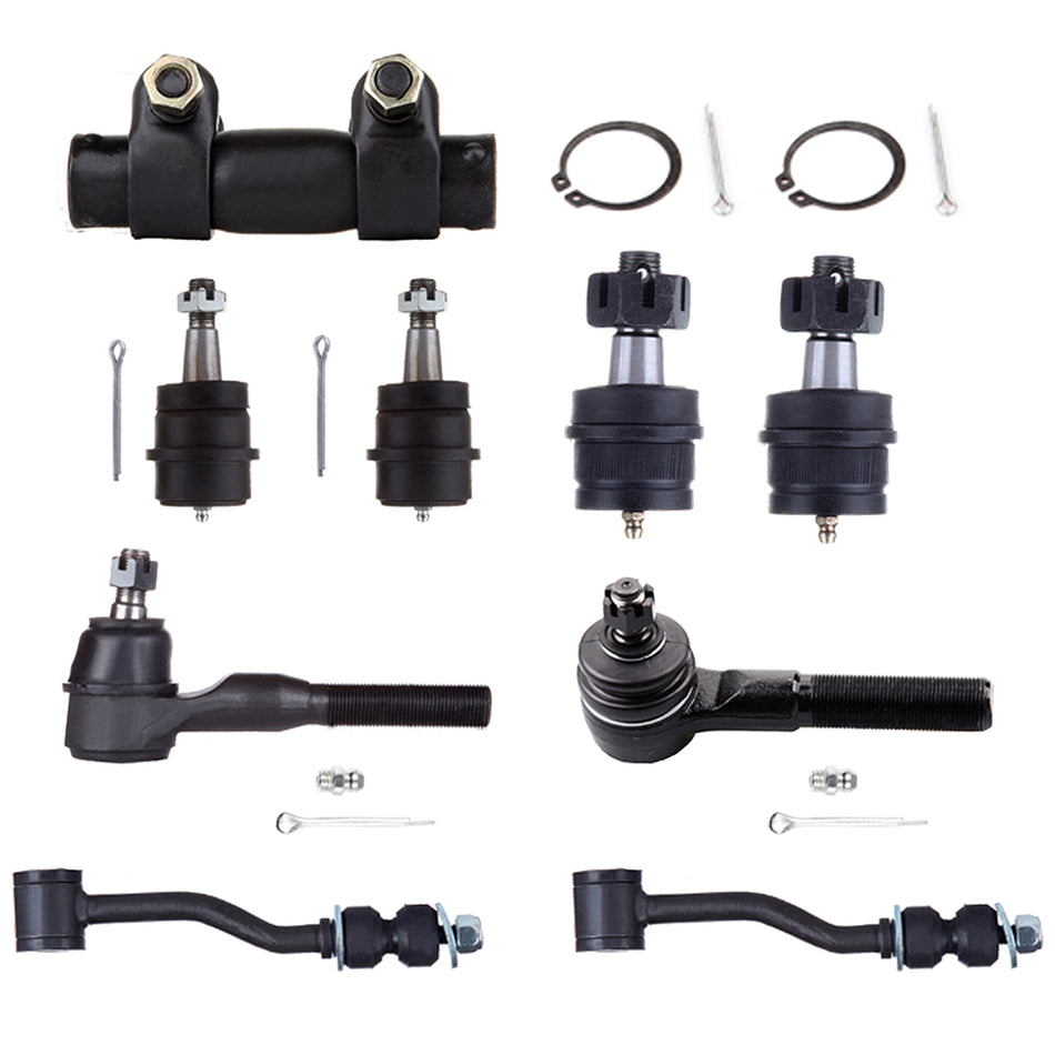 Front Tie Rod Ends Ball Joints Sleeves For 91-01 Jeep Cherokee 91-92 Laredo Comanche 9Pcs