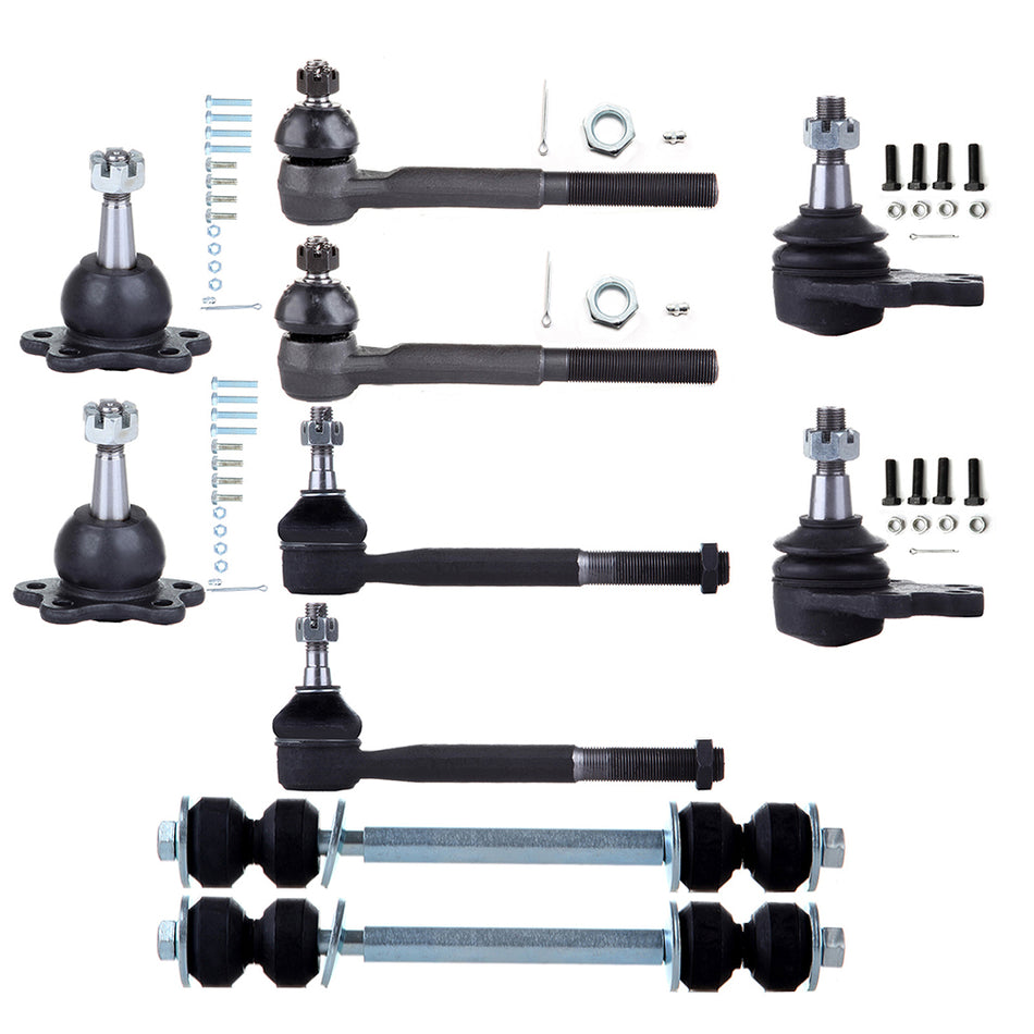 Front Tie Rod Ends Ball Joints For 88-92 Chevrolet K1500 Chevrolet K2500