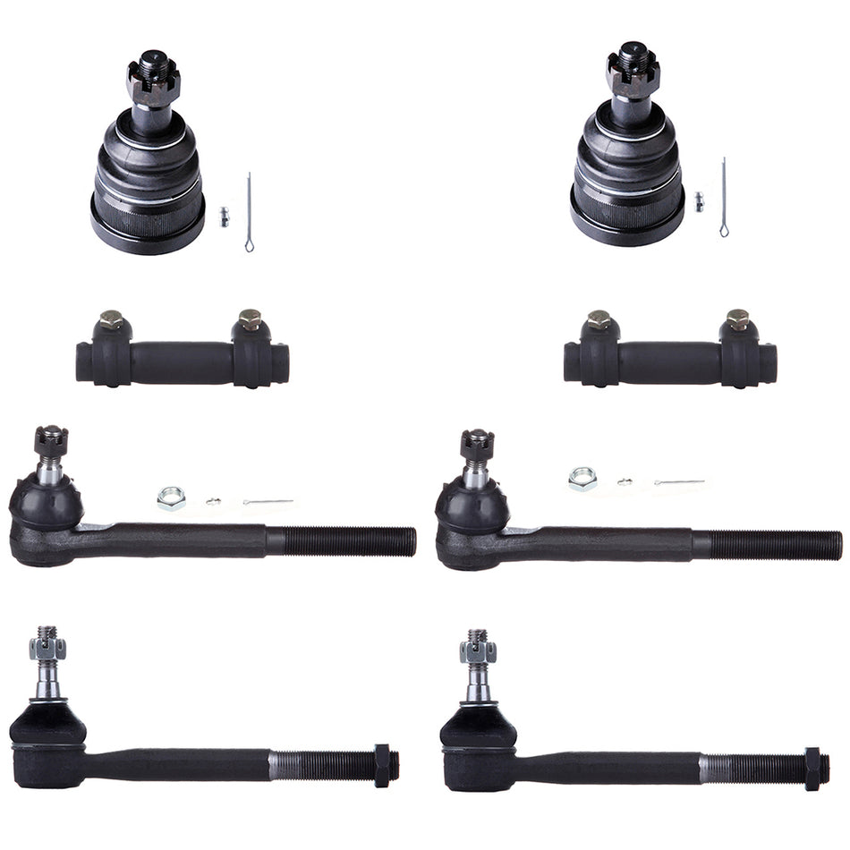 Front Ball Joints Tie Rods End For 93-99 Chevrolet C1500 Chevrolet C1500 Suburban
