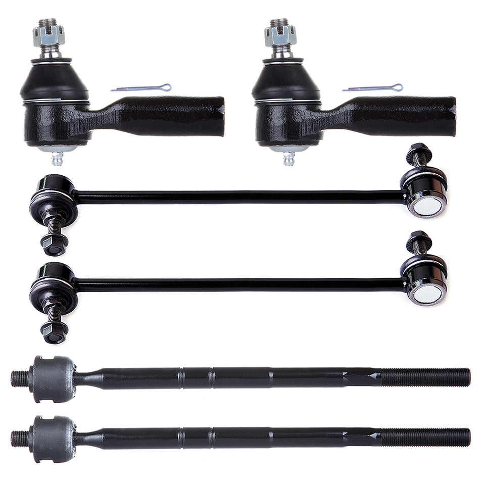 Front Sway Bar Inner Outer Tie Rod End Kit For 05-09 Ford Escape Mercury Mariner 6Pcs