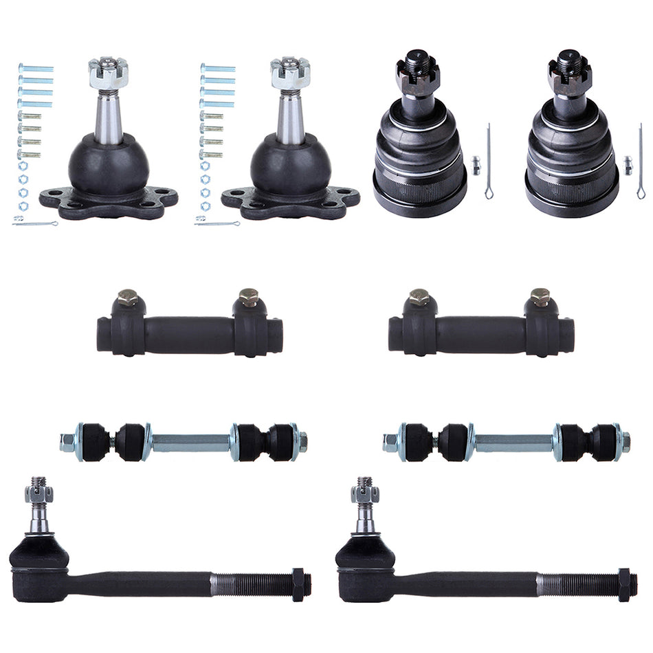 Front Ball Joints Tie Rods Kit For 93-99 Chevrolet C1500 94-99 Chevrolet C1500 Suburban