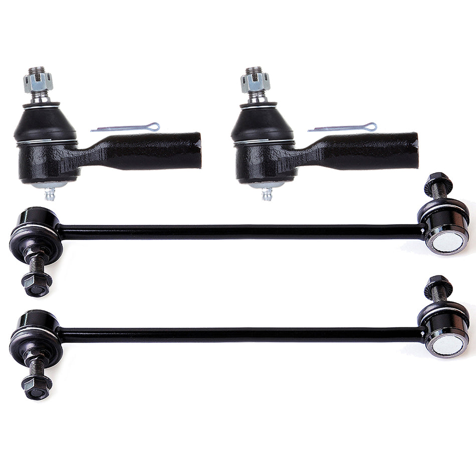 Front Outer Tie Rods Sway Bars Kit For 01-09 Ford Escape 05-09 Mercury Mariner 4Pcs