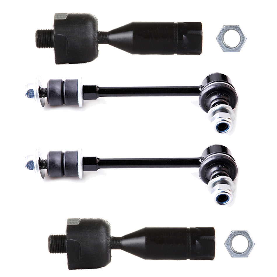 For 1996-2002 Toyota 4Runner 4PCS Front Inner Tie Rod Ends Sway Bar Links Set