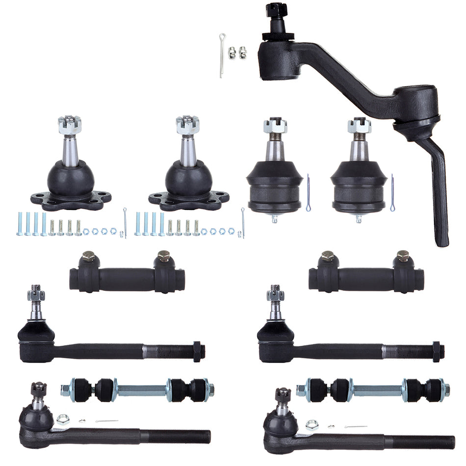 Complete 13pcs Front Ball Joints Idler Arm Ball Joints For GMC C1500 C2500