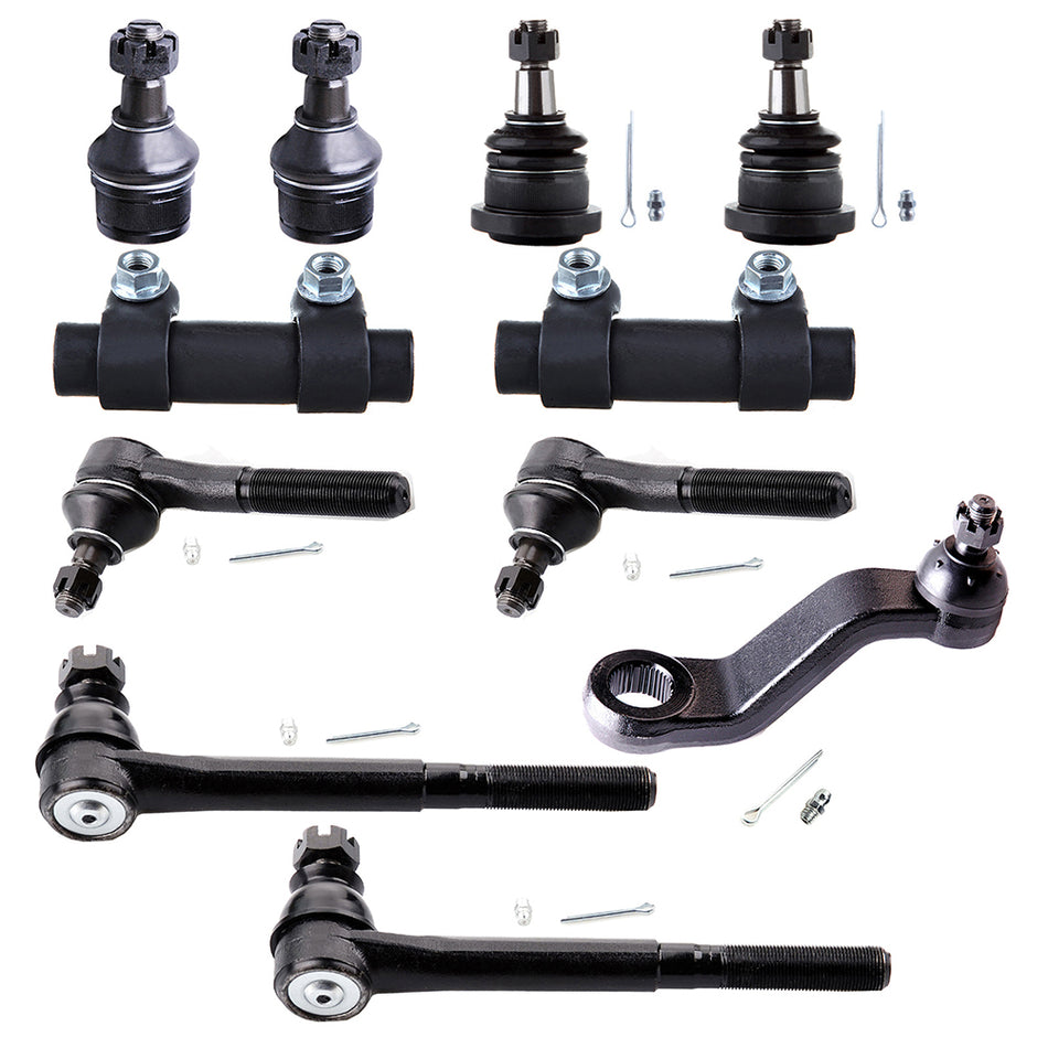 11x Front Tie Rods Ball Joints Pitman Arm Kit For 97-99 Dodge Ram 2500 3500 RWD