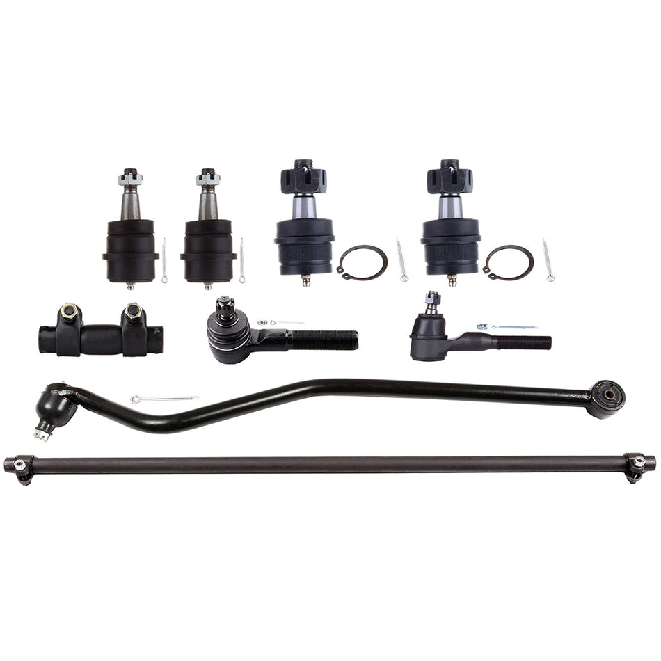 8pcs Front Tie Rod Ends Ball Joints Track Bar For Jeep Wrangler TJ 4WD 1997-2006