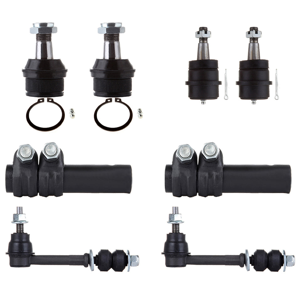 Front Tie Rod Ends Ball Joints For 94-95 Dodge Ram 1500 Dodge Ram 2500 8 Pcs