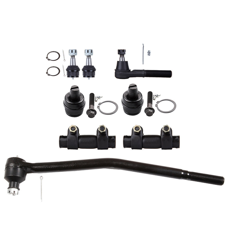 8pcs Front Tie Rod Ends Ball Joints Adjusting Sleeve For Ford E-150 1992-2004