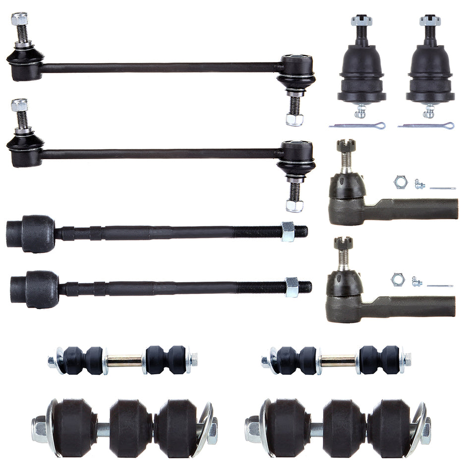 Front Lower Ball Joints Steering Sway Bar Tie Rod End For 1985-89 Buick Electra