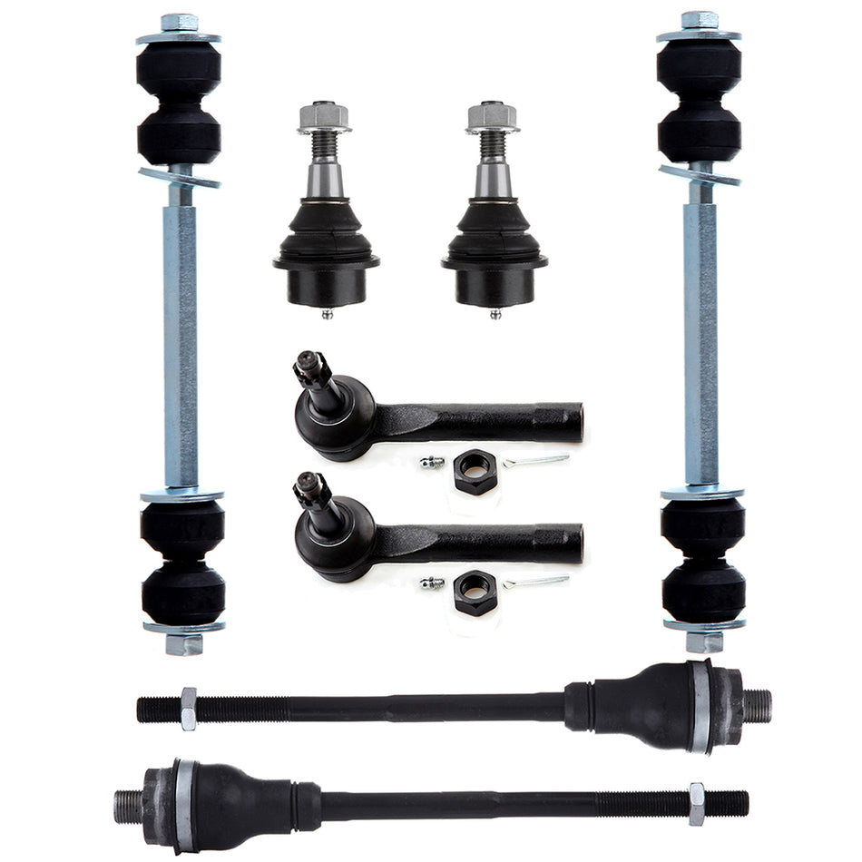 Front Ball Joints Tie Rod Kit For 02-06 Cadillac Escalade 03-06 Cadillac Escalade ESV