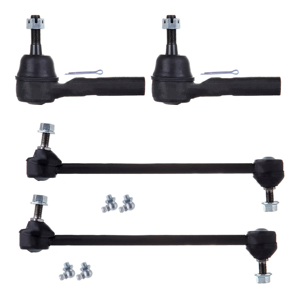 Sway Bar Outer Tie Rod End Kit For 07-12 Dodge Caliber 07-17 Jeep Compass