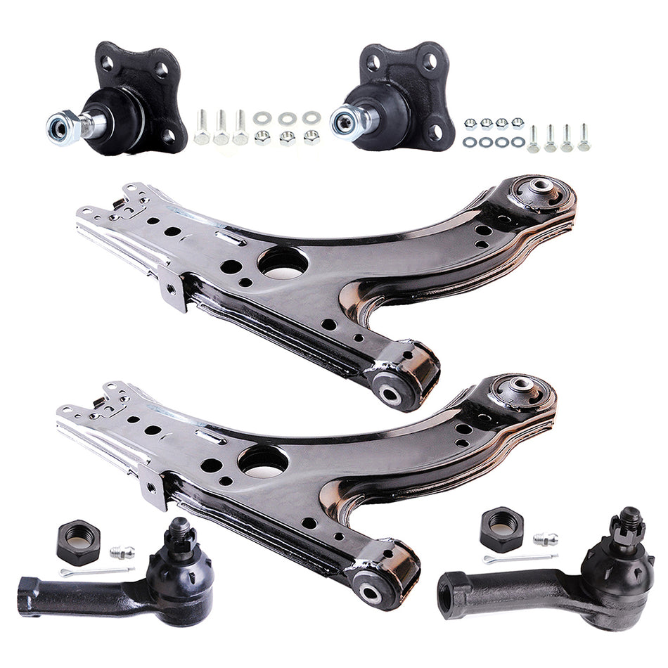 Control Arms Ball Joint Tie Rod For 98-10 Volkswagen Beetle 99-06 Volkswagen Golf