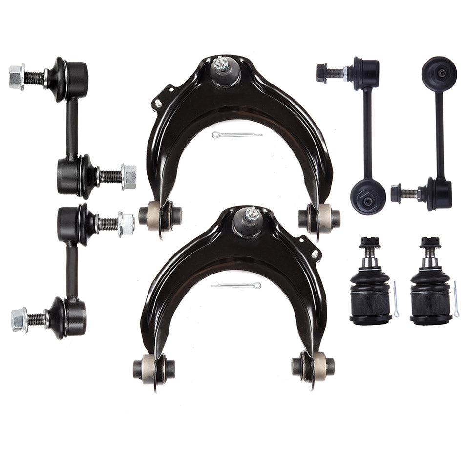 8pcs Front Control Arms Ball Joints Sway Bars For Honda Accord 2004-2005