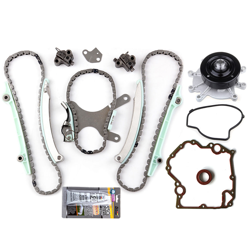 Timing Chain Kit For 00-01 Dodge Dakota Dodge Durango 4.7L SOHC Cover Gasket Water Pump JTEC NGC ( TKMI047NG )