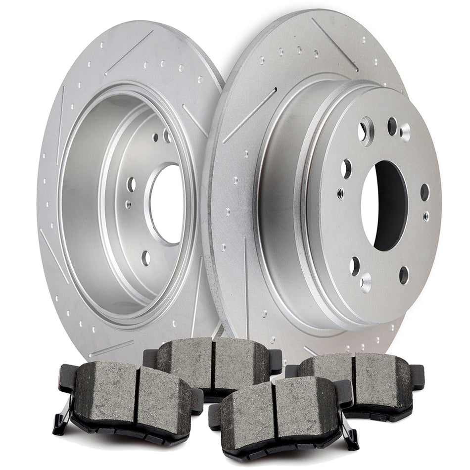 2002-2004 Honda CR-V Ceramic Brake Pads And Rotors Rear