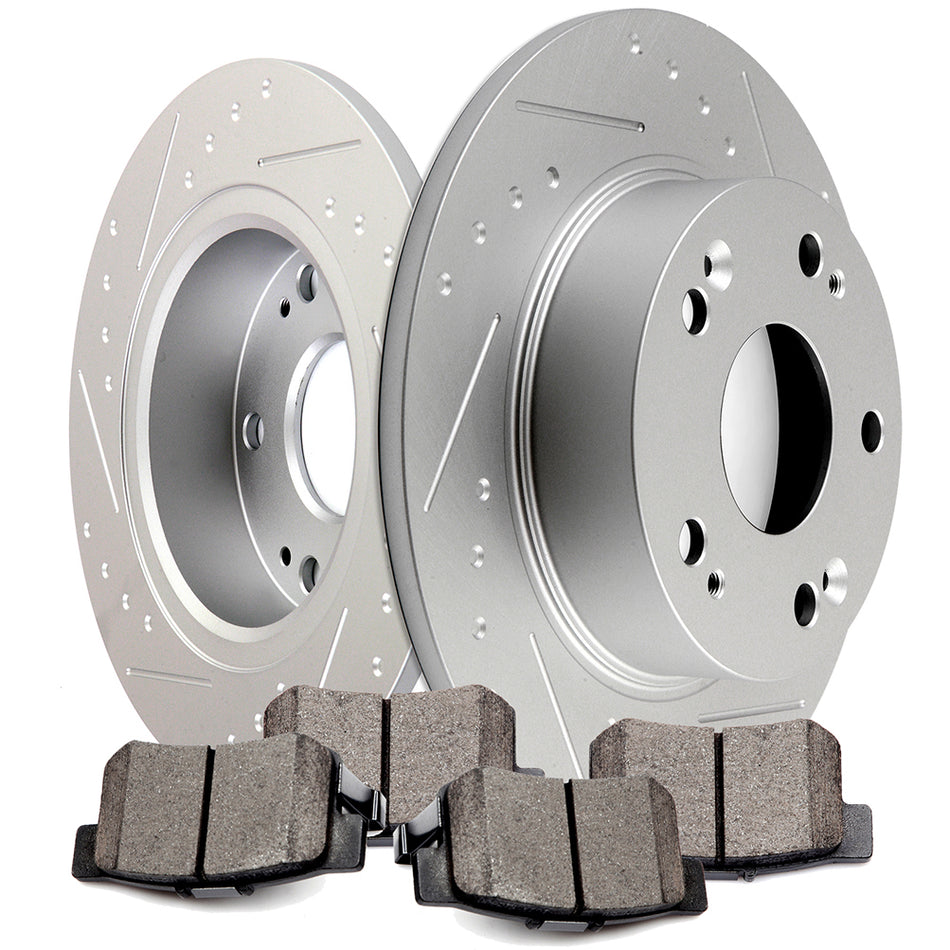 Ceramic Brake Pads And Rotors 04-08 Acura TSX 03-07 Honda Accord Rear