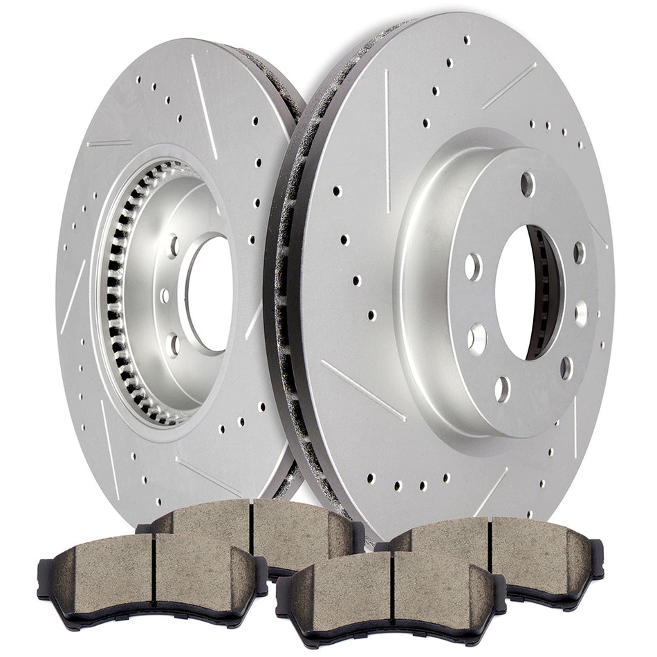 Ceramic Brake Pads And Rotors 06-12 Ford Fusion 07-12 Lincoln MKZ Front