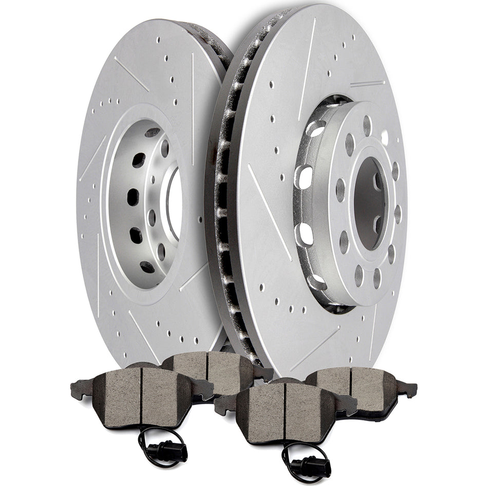 Ceramic Brake Pads And Rotors 06-11 Buick Lucerne 06-13 Chevrolet Impala Front