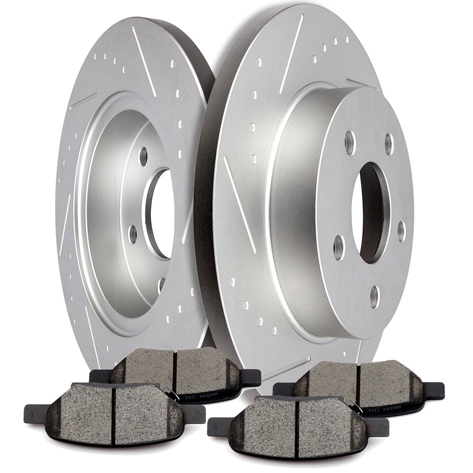 Ceramic Brake Pads And Rotors Chevrolet 05-10 Cobalt 08-10 HHR Rear