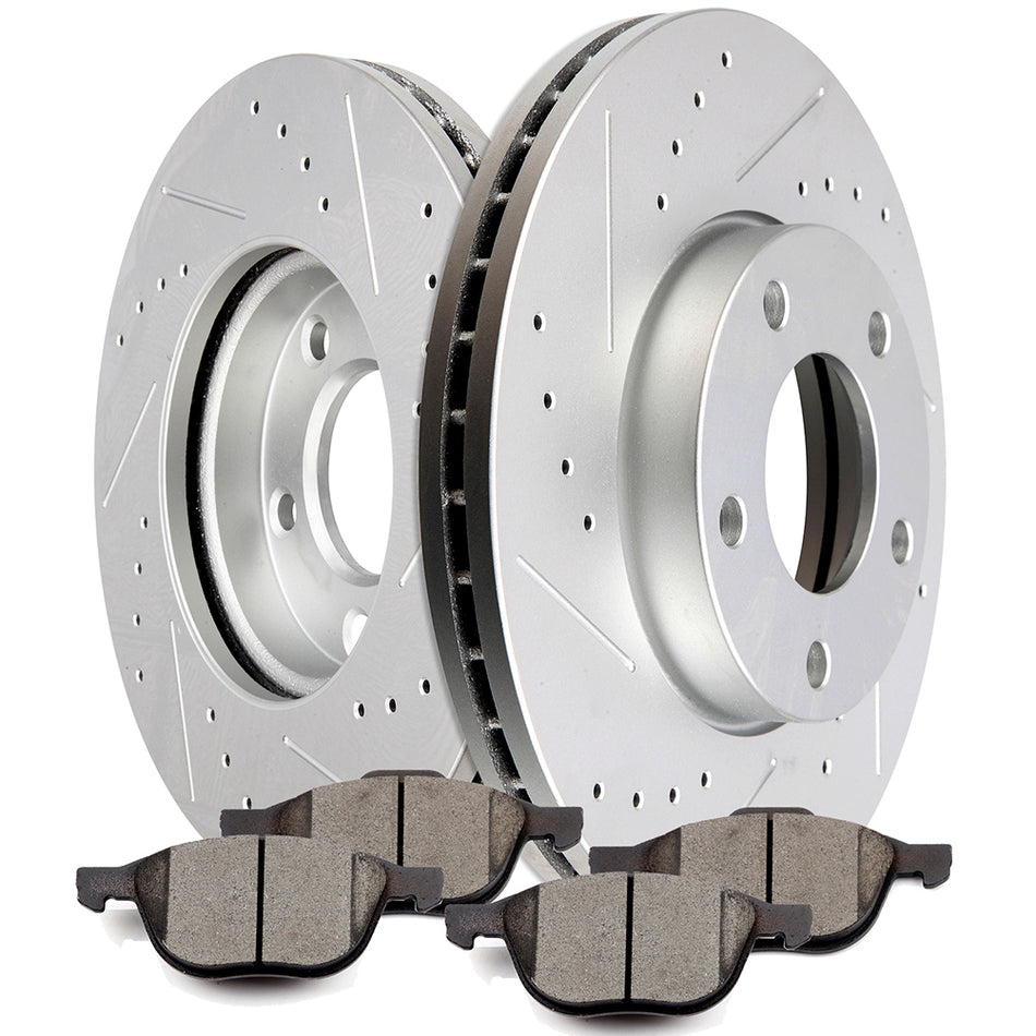 2003-2014 Mazda 3 Front Brake Rotors & Pads 279.4mm 5 Lugs