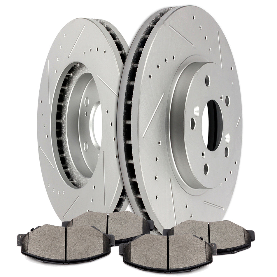 2003-2008 Honda Pilot Ceramic Brake Pads And Rotors Front