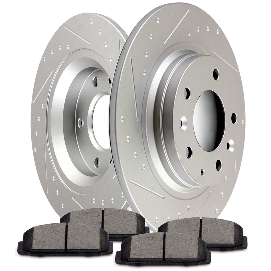 2003-2005 Mazda 6 Ceramic Brake Pads And Rotors Rear